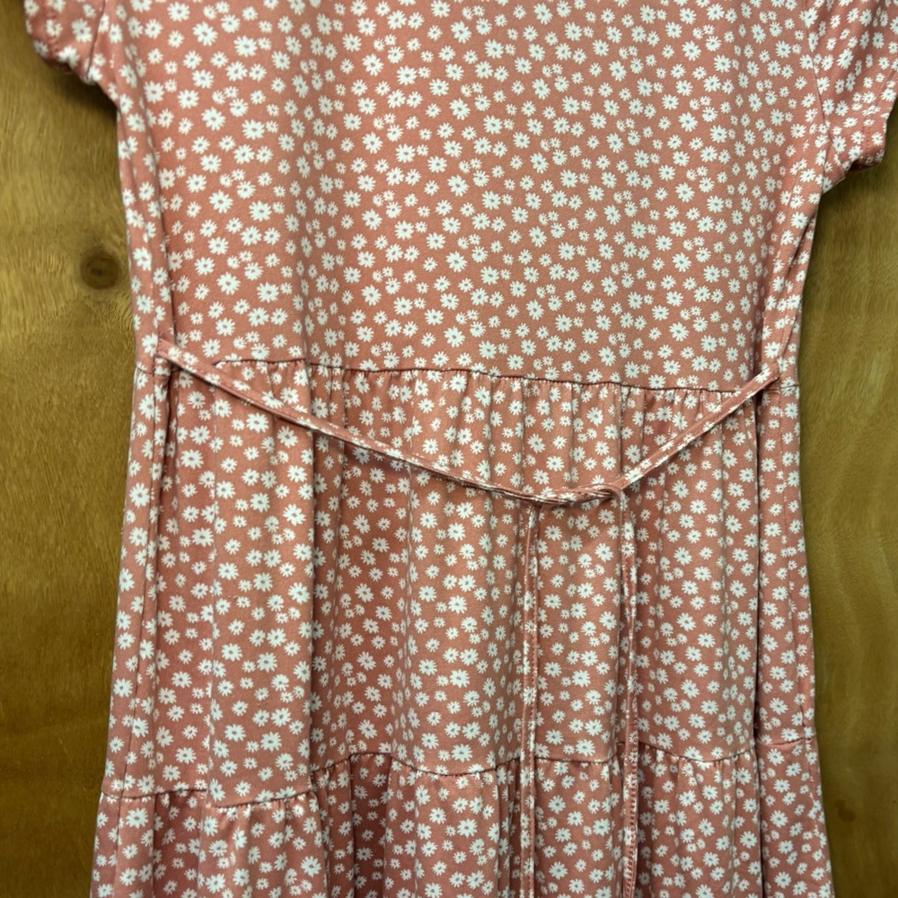 Hollister wrap style jersey dress with floral print, medium - Picture 5 of 10